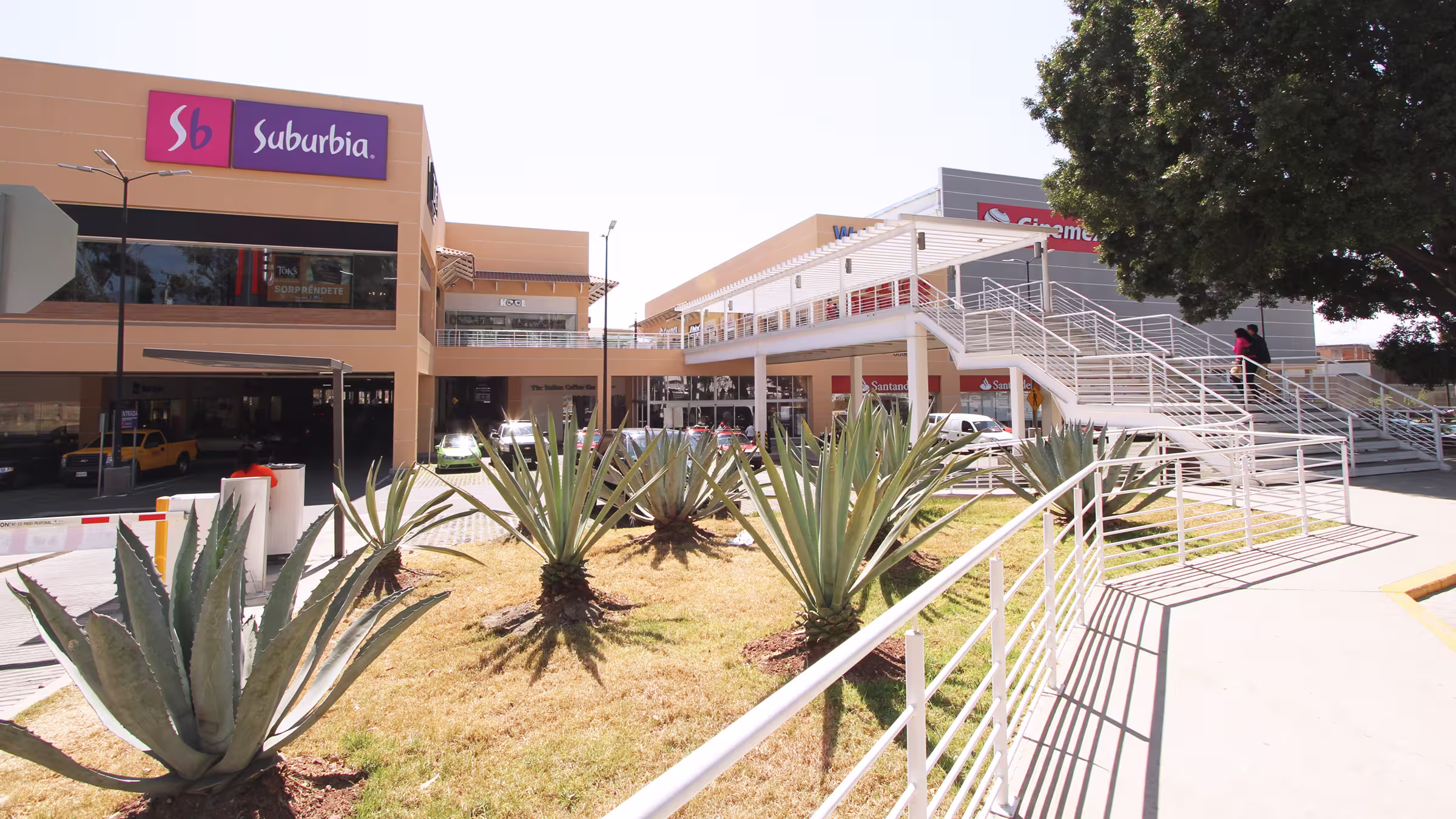 Vista aérea de Macroplaza Oaxaca en Oaxaca